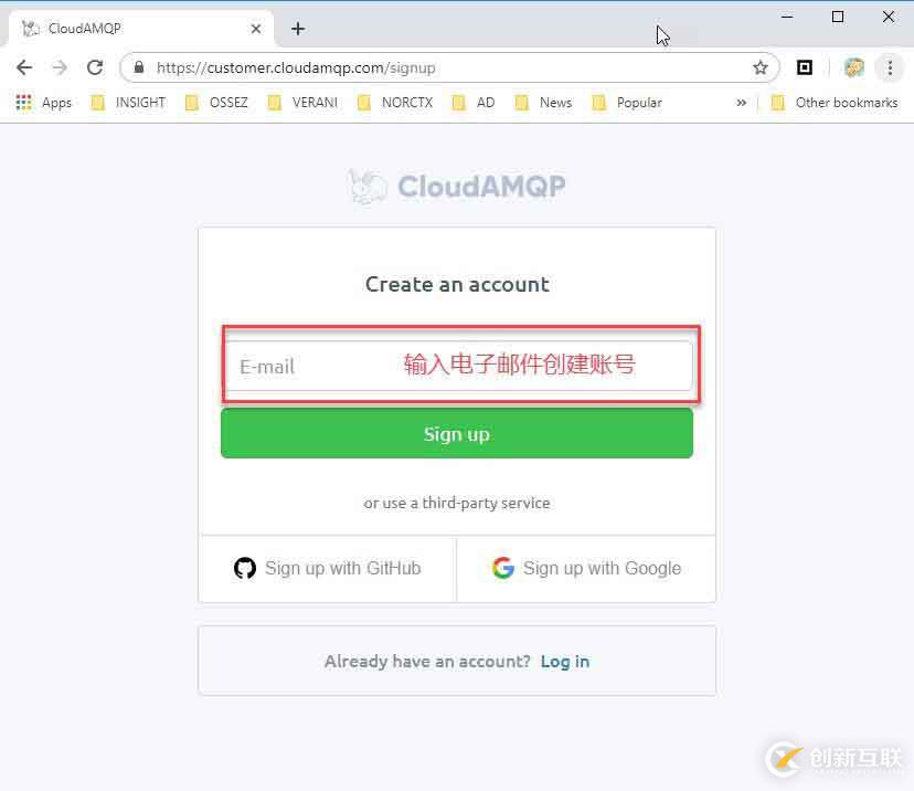 Sign Up Account In CloudAMQP