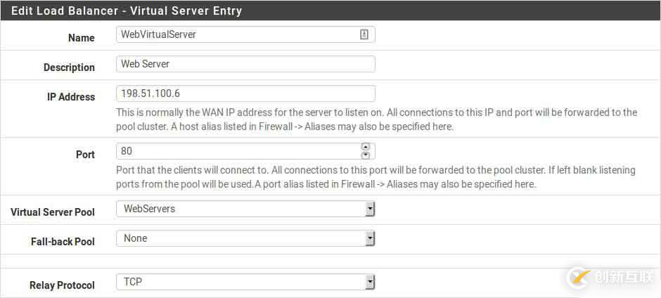 pfSense book中Web服務(wù)器負載平衡配置的示例分析