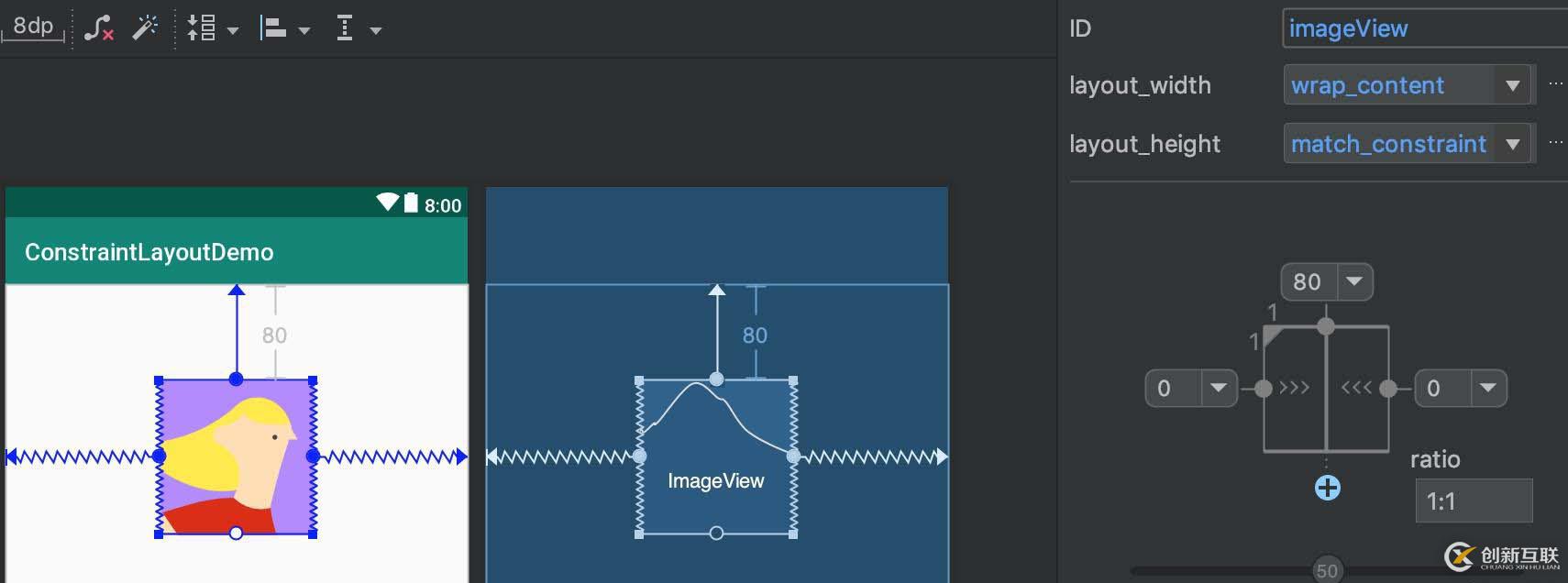 掌握ConstraintLayout（十）按比例設(shè)置視圖大小