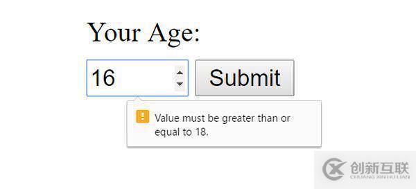 HTML5中限制驗(yàn)證的示例分析