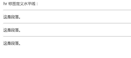 html中hr標(biāo)簽的使用方法
