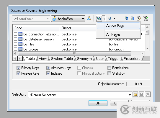 PowerDesiner 15 逆向工程怎么導出MySQL數據庫物理模型