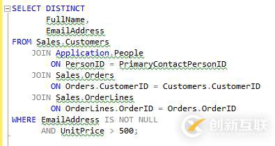 SQL Server中表別名有的作用