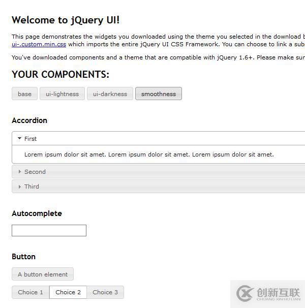 使用jQuery UI插件實現切換主題功能——經驗小結