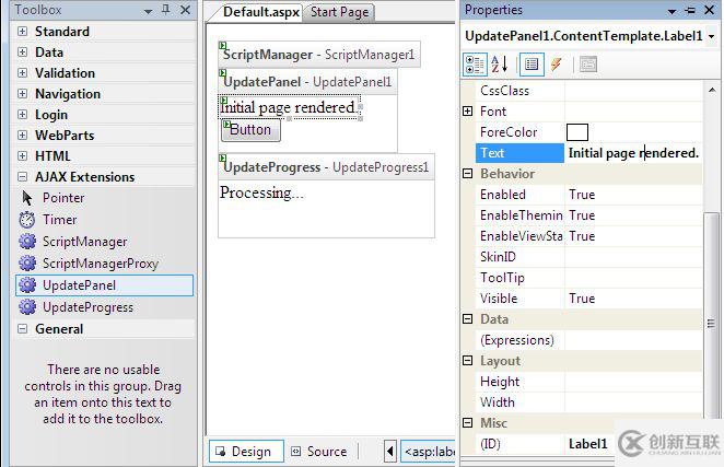 ASP.NET AJAX中如何使用UpdateProgress控件