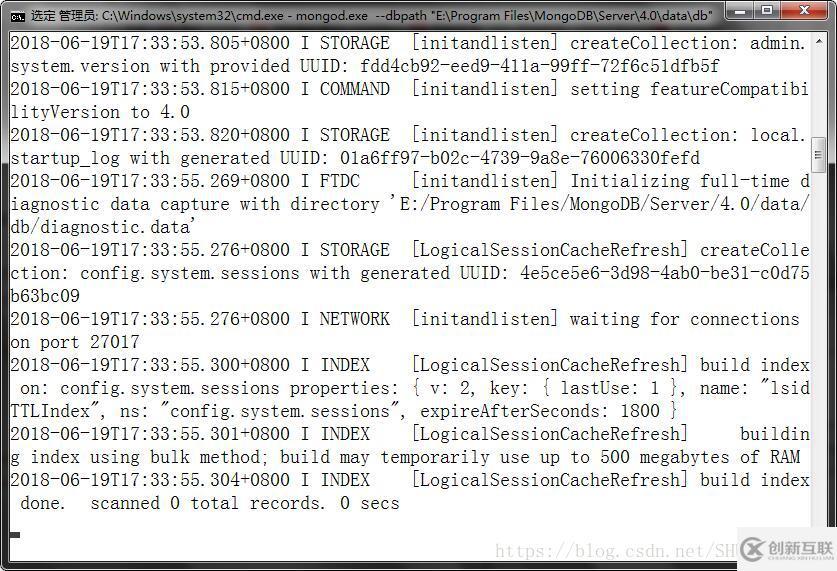 MongoDB4.0在windows10下的安裝與服務(wù)配置教程詳解