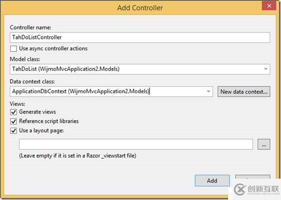 ASP.NET MVC 5– 使用Wijmo MVC 5模板1分鐘創(chuàng)建應用