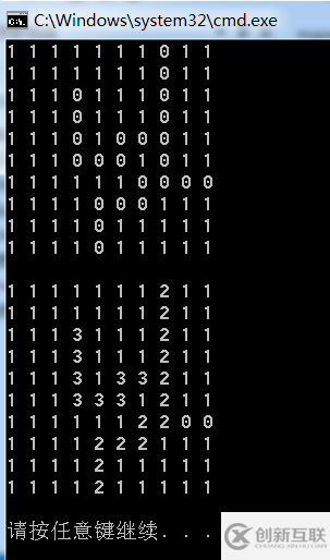 C++利用循環(huán)和棧實(shí)現(xiàn)走迷宮