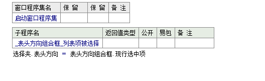 如何在易語言中設置選擇夾表頭的方向