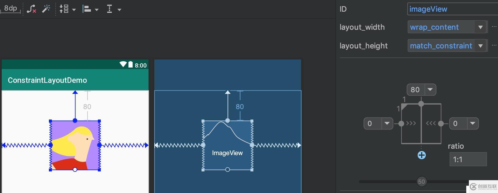 掌握ConstraintLayout（十）按比例設(shè)置視圖大小