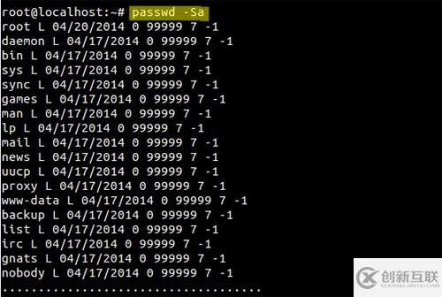Linux系統(tǒng)中的passwd命令用法介紹