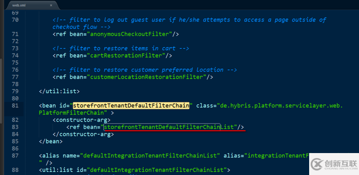 SAP Hybris的鏈?zhǔn)竭^濾器filter chain怎么使用