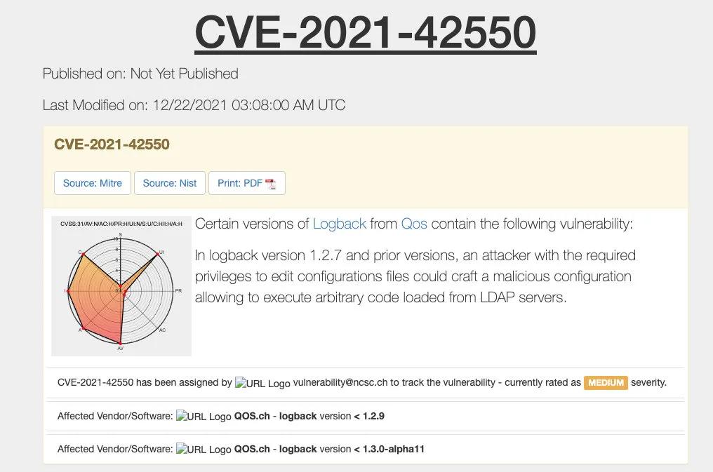 Log4j一波未平，Logback 一波又起！再爆漏洞??！